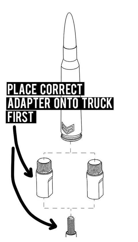 SPARE PARTS CHEVY TUFFLOCK® BULLET ANTENNA ADAPTER