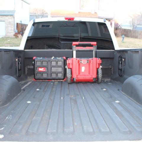 Integral Bulkhead Rail with Panel Kit - Super Duty (2017+) - Compatible with Milwaukee Tool Packout Organizers