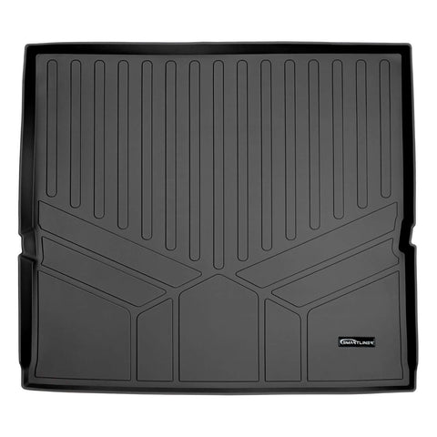 SMARTLINER Custom Fit Floor Mats 3 Rows and Cargo Liner Behind 2nd Row Set Black 2015 - 2020 Tahoe / Yukon with 2nd Row Bench Seats