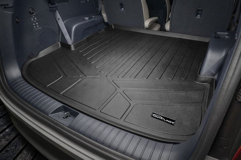 SMARTLINER AUTO™ Custom Fit Floor Liners For 2020-2025 Hyundai Palisade with 2nd Row Bucket Seat No Center Console with in between Coverage