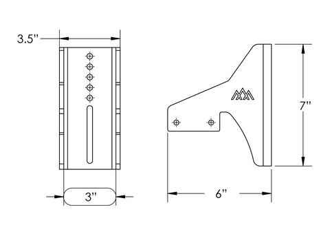 HD Awning Brackets for DRIFTR Roof Racks