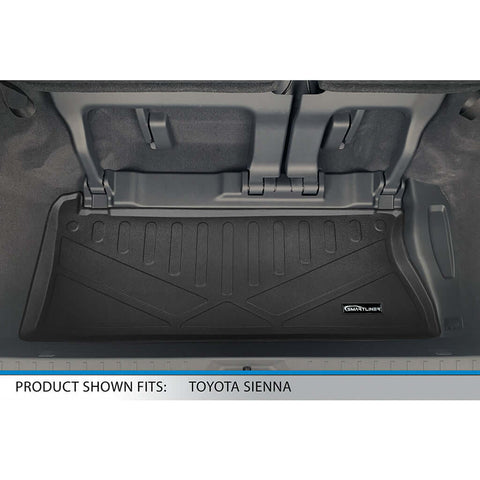 SMARTLINER Custom Fit Floor Liners For 2021-2025 Toyota Sienna with 2nd Row Bucket Seats and Spare Tire