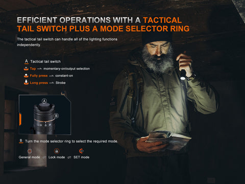 Fenix PD45R ACE Multi-Mode Tactical Flashlight