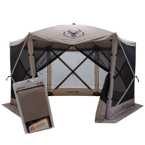 G6 6-Sided Portable Gazebo & Wind Panel Combo