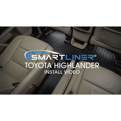 SMARTLINER Custom Fit Floor Liners For 2014-2019 Toyota Highlander (with 2nd Row Bench Seat)