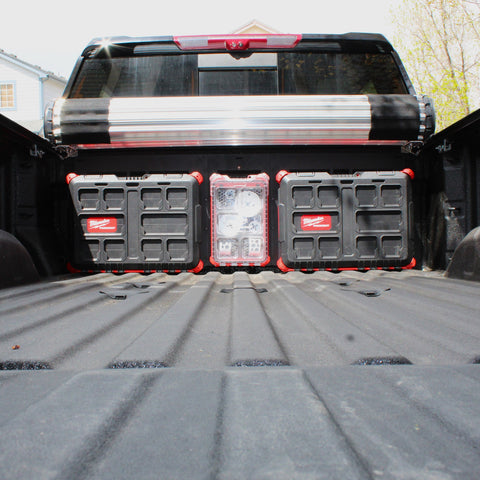 Integral Bulkhead Plate - Chevrolet Silverado & GMC Sierra 1500 (2019+) & HD (2020+) - Compatible with Milwaukee Tool Packout Organizers