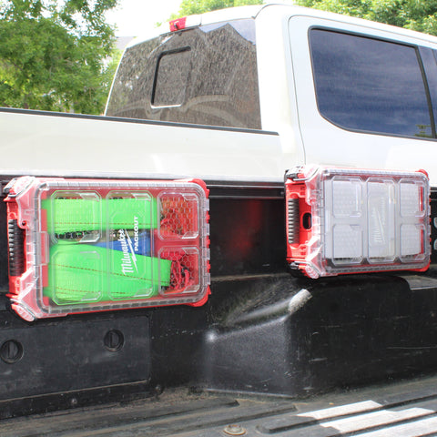 Integral Bedside Panel - Toyota Tacoma (2005+), Tundra (2007+), Jeep Gladiator (2019+) - Compatible with Milwaukee Tool Packout Organizers