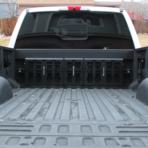 Integral Bulkhead Rail with Panel Kit - Super Duty (2017+) - Compatible with Milwaukee Tool Packout Organizers