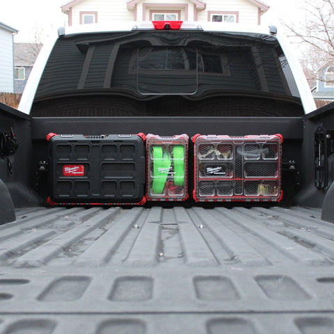 Integral Panel Kit for Bulkhead Rail - Super Duty (2017+) F150/Raptor (2015+) - Compatible with Milwaukee Tool Packout Organizers