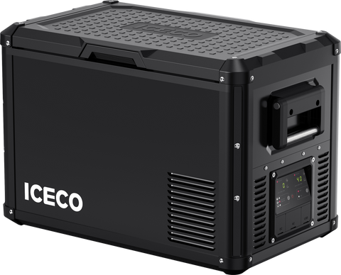 ICECO VL45ProD Dual Zone 12V Portable Fridge Freezer - Black