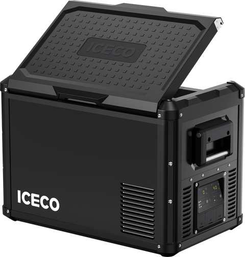 ICECO VL45ProD Dual Zone 12V Portable Fridge Freezer - Black