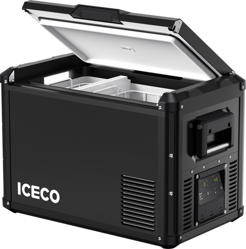 ICECO VL45ProD Dual Zone 12V Portable Fridge Freezer - Black