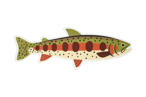 8 Pack of Trout Stickers