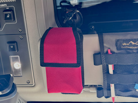 Sun Visor Radio Pouch
