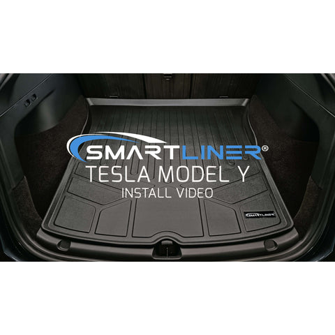 SMARTLINER Custom Fit Floor Liners For 2026 Tesla Model Y (5 Passenger)