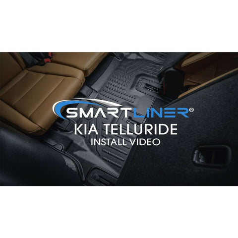 SMARTLINER Custom Fit Floor Liners For 2020-2025 Kia Telluride with 2nd Row Bench Seat