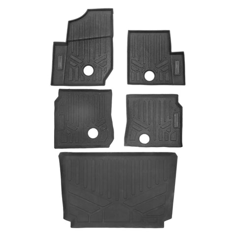 SMARTLINER Custom Fit Rugged Rubber Floor Liners For 2019-2025 Polaris General XP 1000 (4-Seater Models)