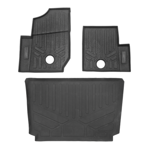 SMARTLINER Custom Fit Rugged Rubber Floor Liners For 2019-2025 Polaris General 1000