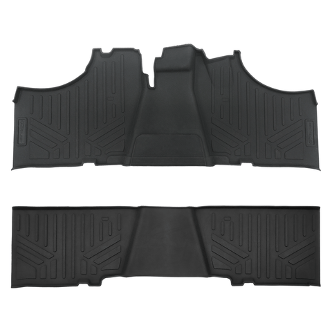 SMARTLINER Custom Fit Rugged Rubber Floor Liners For 2017-2024 Kawasaki Mule (6-Seater Models)