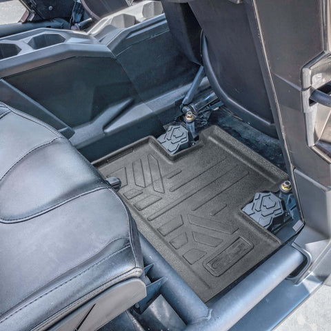 SMARTLINER Custom Fit Rugged Rubber Floor Liners For 2019-2023 Can-Am Maverick X3 (4 Passenger)