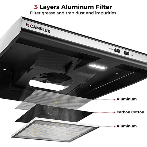 CAMPLUX RV Range Hood 22 Inches