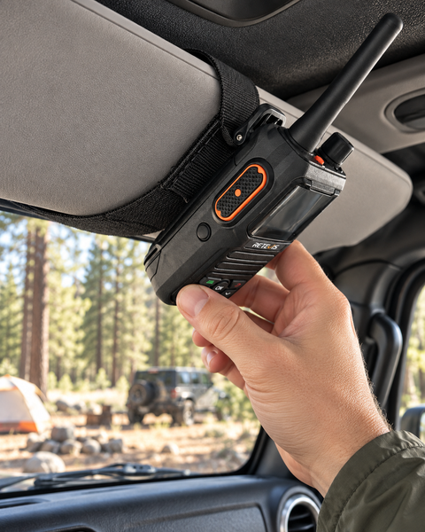 Sun Visor Radio Pouch OPEN STYLE