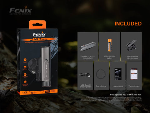 Fenix BC21R V3.0 LED Bike Light - Discontinued