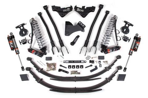 5 Inch Lift Kit w/ 4-Link | FOX 2.5 Performance Elite Coil-Over Conversion | Ford F250/F350 Super Duty (23-25) 4WD | Diesel