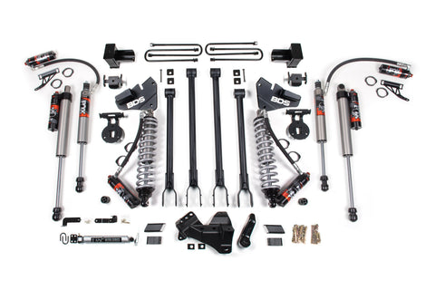 4 Inch Lift Kit w/ 4-Link | FOX 2.5 Performance Elite Coil-Over Conversion | Ford F250/F350 Super Duty (17-19) 4WD | Diesel