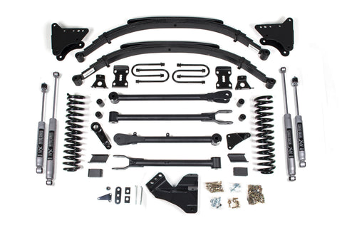 4 Inch Lift Kit w/ 4-Link | Ford F250/F350 Super Duty (05-07) 4WD | Diesel