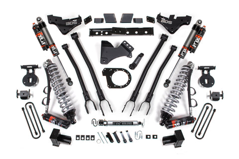 7 Inch Lift Kit w/ 4-Link | FOX 2.5 Performance Elite Coil-Over Conversion | Ford F250/F350 Super Duty (23-25) 4WD | Diesel