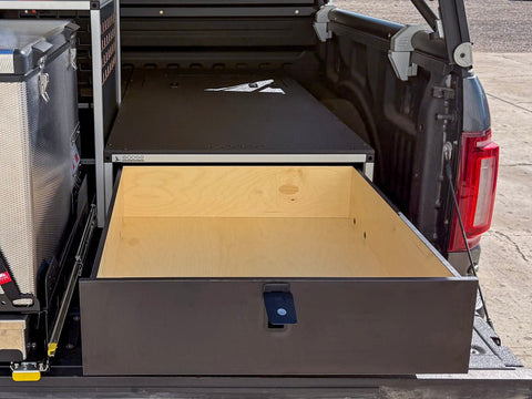 Ford F150 Raptor 2015-2020 2nd Gen. SuperCrew - Truck Bed Sleep Deck Drawer with Cubbie