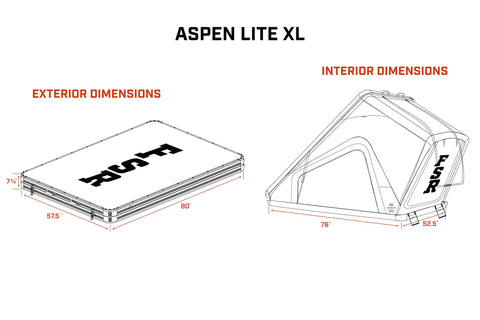 Free Spirit Recreation Aspen Lite XL V3 - Rooftop Tent