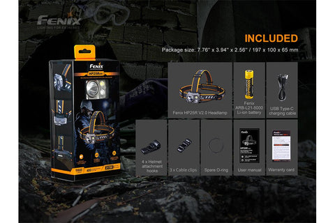 Fenix HP25R V2.0 Headlamp - 1600 Lumens