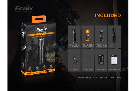 Fenix TK16 V2.0 Tactical Flashlight - 3100 Lumens