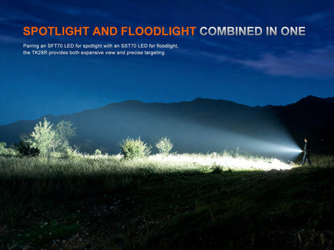 Fenix TK28R Muli-LED High-Performance Flashlight - 6500 Lumens