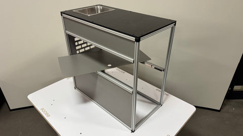 Goose Gear Camper System - Midsize Truck 6Ft Bed - Passenger Side Front Sink and Storage Utility Module