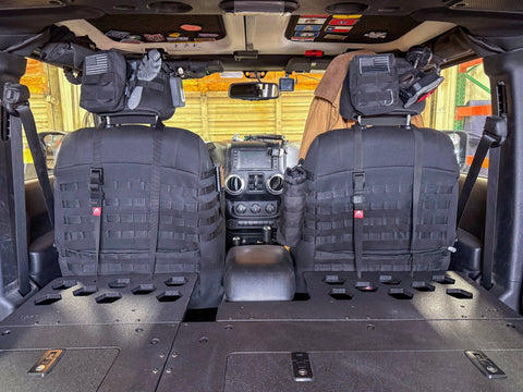 Jeep - Wrangler - 2007-2018 - JKU - 4 Door - Explore Series - Seat Delete Plate System - Second Row - Module Based - 8" Module