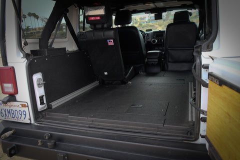 Jeep Wrangler 2007-2018 JKU 4 Door - Second Row Seat Delete Plate System
