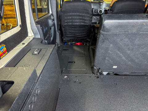 Jeep Wrangler 2007-2018 JKU 4 Door - Second Row Seat Delete Plate System - V2