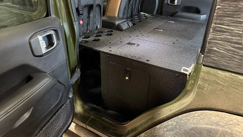 Jeep Wrangler 2018-2023 JLU 4 Door - Second Row Seat Delete Plate System - 8" or 10" Module Based
