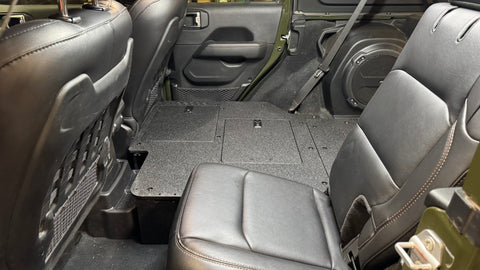 Jeep Wrangler 2018-2023 JLU 4 Door - Second Row Seat Delete Plate System - V2