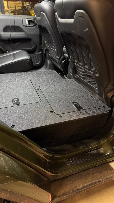 Jeep Wrangler 2024-Present JLU 4 Door - Second Row Seat Delete Plate System - V2