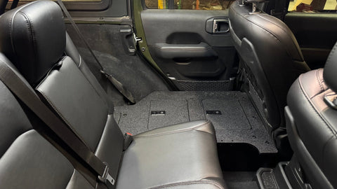 Jeep Wrangler 2018-2023 JLU 4 Door - Second Row Seat Delete Plate System - V2