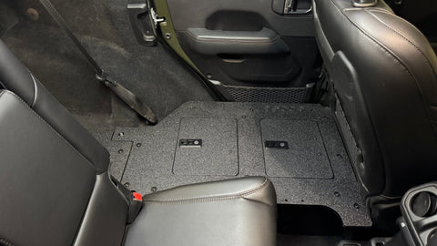 Jeep Wrangler 2024-Present JLU 4 Door - Second Row Seat Delete Plate System - V2
