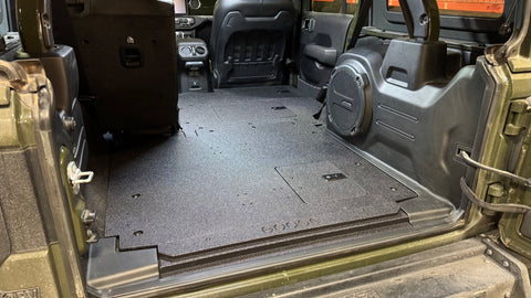 Jeep Wrangler 2018-2023 JLU 4 Door - Second Row Seat Delete Plate System - V2