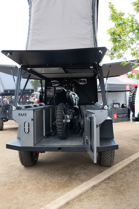 Rustic Mountain Overland Anzac GFC Moto Hauler - Driver Side Utility Module Package