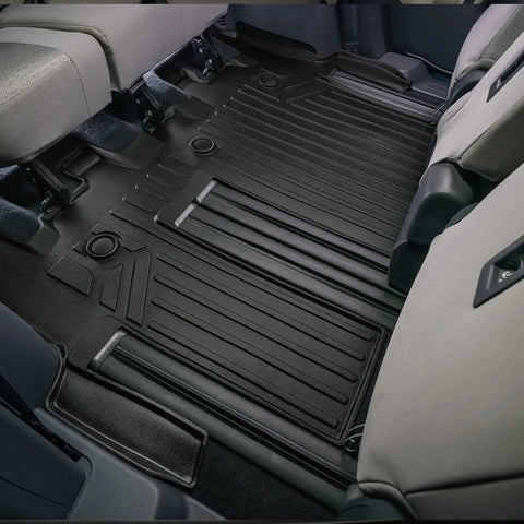 SMARTLINER Custom Fit Floor Liners For 2021-2025 Toyota Sienna with 2nd Row Bucket Seats and Spare Tire