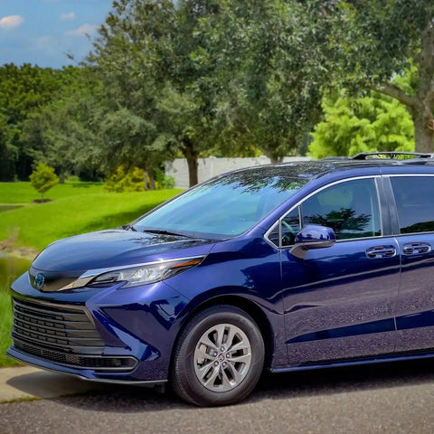 SMARTLINER Custom Fit Floor Liners For 2021-2025 Toyota Sienna with 2nd Row Bucket Seats and Spare Tire