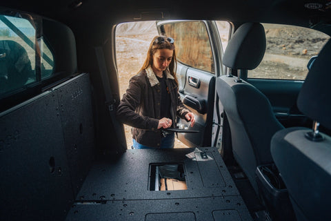 Toyota Tacoma 2005-2023 2nd and 3rd Gen Double Cab Version 2 - Second Row Seat Delete Plate System